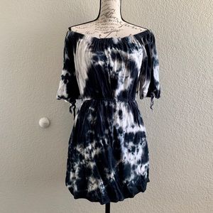 Off the shoulder tie dye dress